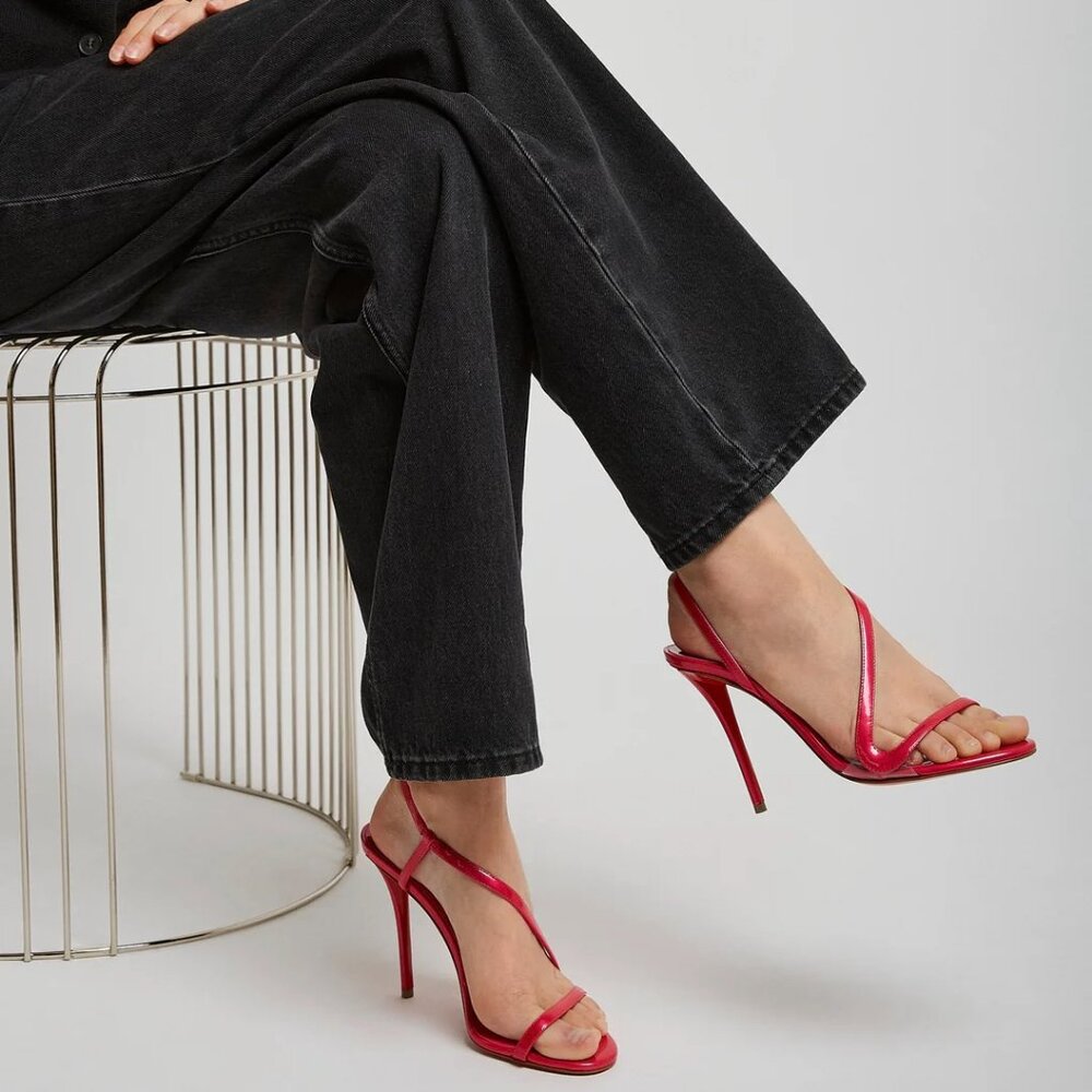 Christian Louboutin Pink Strappy Sandals - Picture 4 of 16